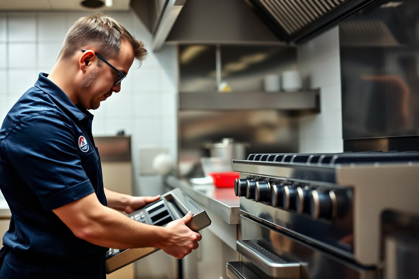 AHU Servicing repair by a Gas Safe commercial catering engineer in London